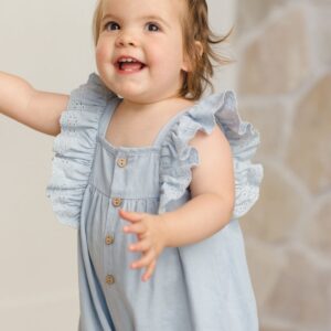 Quincy Mae - Nova Romper Chambray