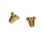Gold bullet clutch earring backs
