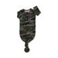 Camo baby gown with knot and buttons