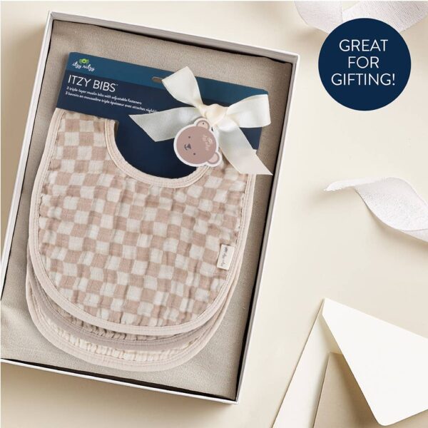 itzy ritzy *new* itzy bibs™: check yes! Set of checkered baby bibs gift idea.