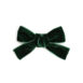 Elegant green velvet bow for accessories.