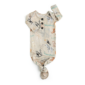 Baby gown with jungle animal print