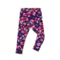 Floral leggings with purple and pink flowers