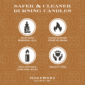 Safer, cleaner burning candles with essential oils.