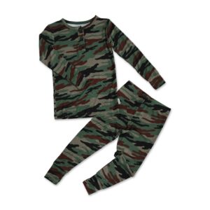 Camouflage thermal pajama set for kids