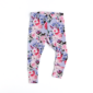 Floral print leggings for women on white background.