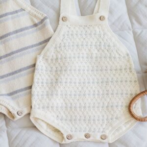 Quincy Mae - Tatum Romper - Ivory