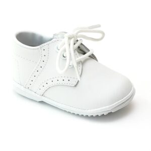 Angel Baby – James Boy’s White Leather Lace-Up Shoe