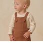 quincy mae ribbed bodysuit two pack cedar micro stripe/acorns