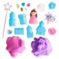 Colorful princess-themed playdough set with accessories.