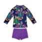 Colorful turtle print swimsuit for kids