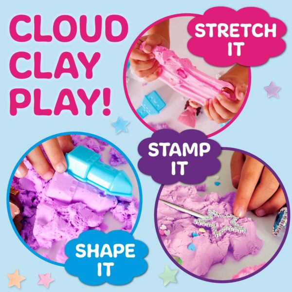faber castell / creativity for kids sensory pack princess on the go play set for kids Kids playing with colorful cloud clay activities.