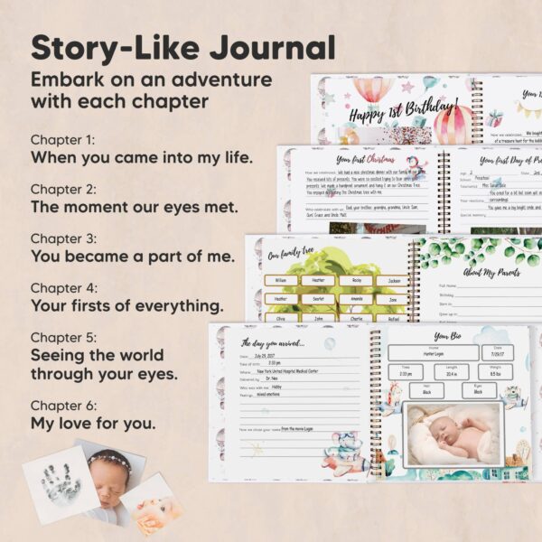 keababies keababies baby first years memory book: adventureland Story-Like Journal with baby memories and chapters.