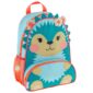Cute hedgehog backpack with floral design
