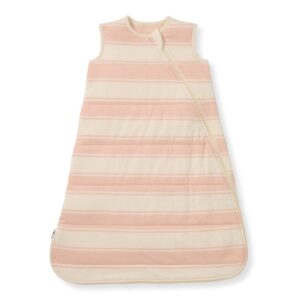 Striped pink and cream infant sleep sack