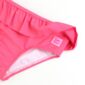 Pink ruffled swimwear with Barbie logo