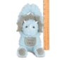 Blue dinosaur tooth fairy plush with ruler measure
