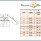 Size chart with jacket measurement guide