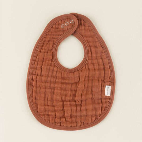 itzy ritzy *new* itzy bibs™: check yes! Brown baby bib with button closure