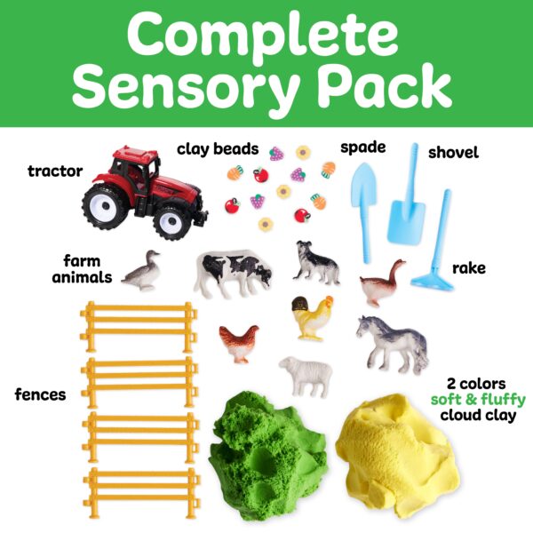 faber castell / creativity for kids sensory pack farm on the go sensory play set for kids Complete sensory pack with farm toys and clay.