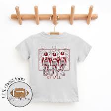 Football-themed kids t-shirt, Boys of Fall design.