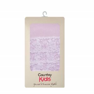 Country Kids lavender lace tights packaging.