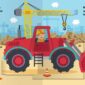 simon & schuster trucks & diggers: pop up book by