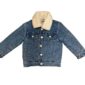Children's denim jacket with sherpa collar.