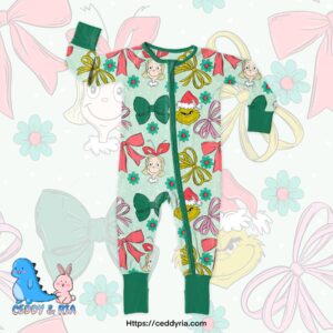 CEDDY & RIA - Christmas Mean One Bamboo One Piece Pajamas