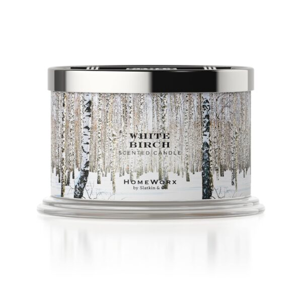 homeworx by slatkin + co. white birch 4 wick candle White Birch scented candle by Homeworx.