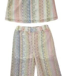 ML Kids - Crochet Lace 2 Piece Pant Set