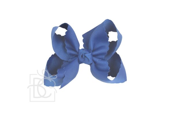 beyond creations 4.5 inch scalloped edge bow on alligator clip beyond creations 4.5 inch scalloped edge bow on alligator clip
