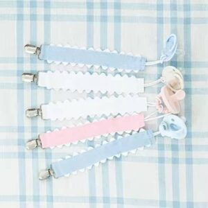 Zsa Zsa & LoLLi Monogram Blanks - Pacifier Clip, Monogram-able Assorted Colors
