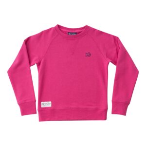Pink sweatshirt with logo embroidery, long sleeves.