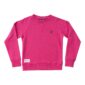 Pink sweatshirt with logo embroidery, long sleeves.