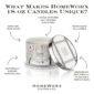 HomeWorx candles: unique blend, long-lasting, room-filling scent.