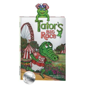Tator's Big Race children's book cover with alligator.