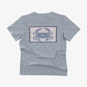 Velvet Fawn - Ridge Athletic Tee || Blue Crab Mosaic