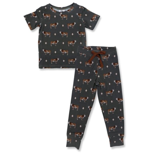 cowkid clothing co hereford bull short sleeve pajama set cowkid clothing co hereford bull short sleeve pajama set