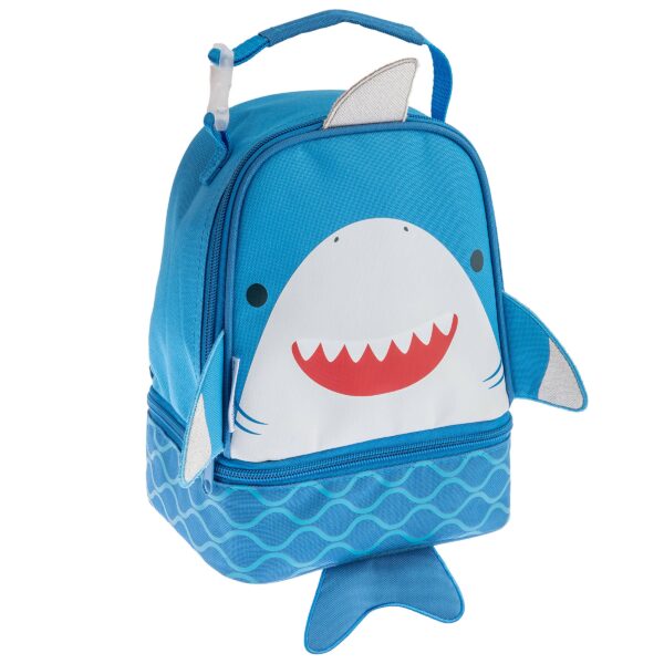 stephen joseph gifts lunch pals Blue shark-themed kids lunchbox.