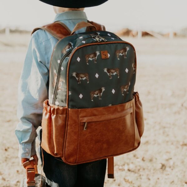 cowkid clothing co hereford bull backpack cowkid clothing co hereford bull backpack