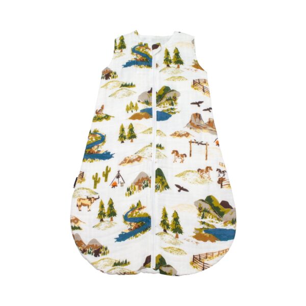 bebe au lait wyoming classic muslin sleeper 6 12m