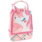 Pink unicorn lunch bag with floral design