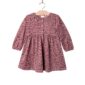 Pink floral long-sleeve dress for toddlers