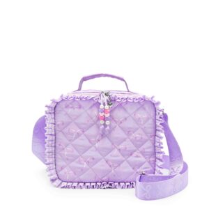 OMG Accessories - Bow & Ruffle Quilted Lunch Bag