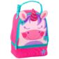 Colorful unicorn-themed lunch bag for kids.