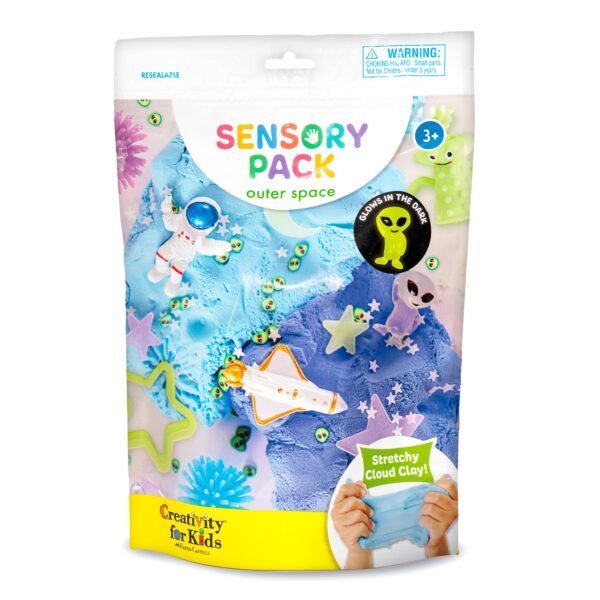faber castell / creativity for kids sensory pack outer space on the go play set for kids Outer space sensory pack for kids with clay.