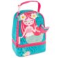 Mermaid-themed children's lunch bag with pink handle.