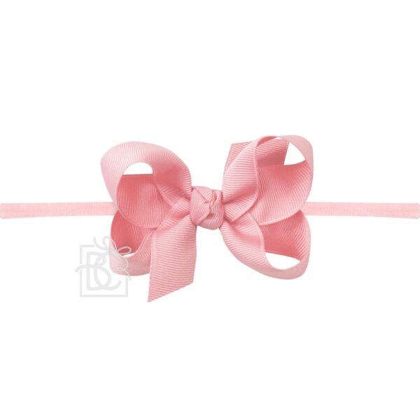 beyond creation classic 1/4" nylon headband with signature grosgrain bow 3.5 inch beyond creation classic 1/4" nylon headband with signature grosgrain bow 3.5 inch