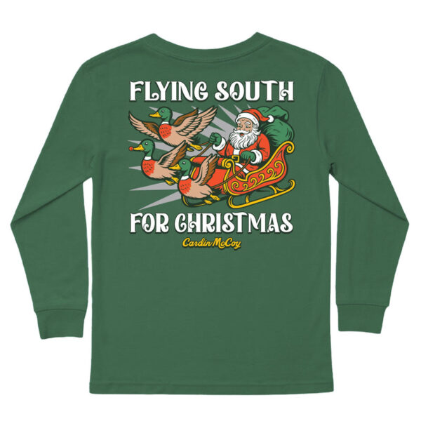 Santa on sled with ducks, Christmas shirt design
